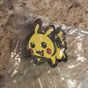 Pokemon Pikachu Enamel Pin - Yellow and Black